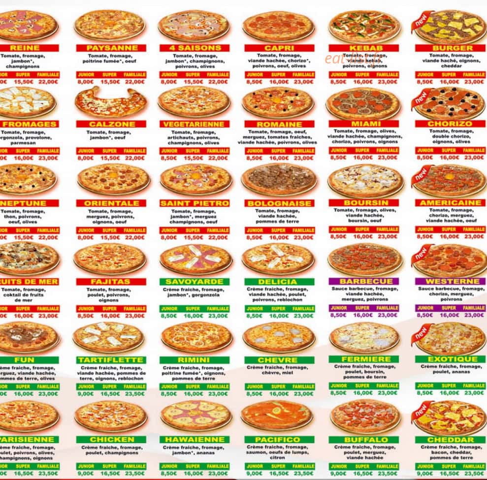Pizza Delicia — carte page 2