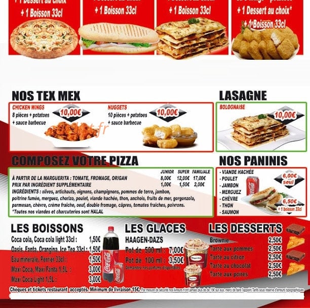 Pizza Delicia — carte page 3