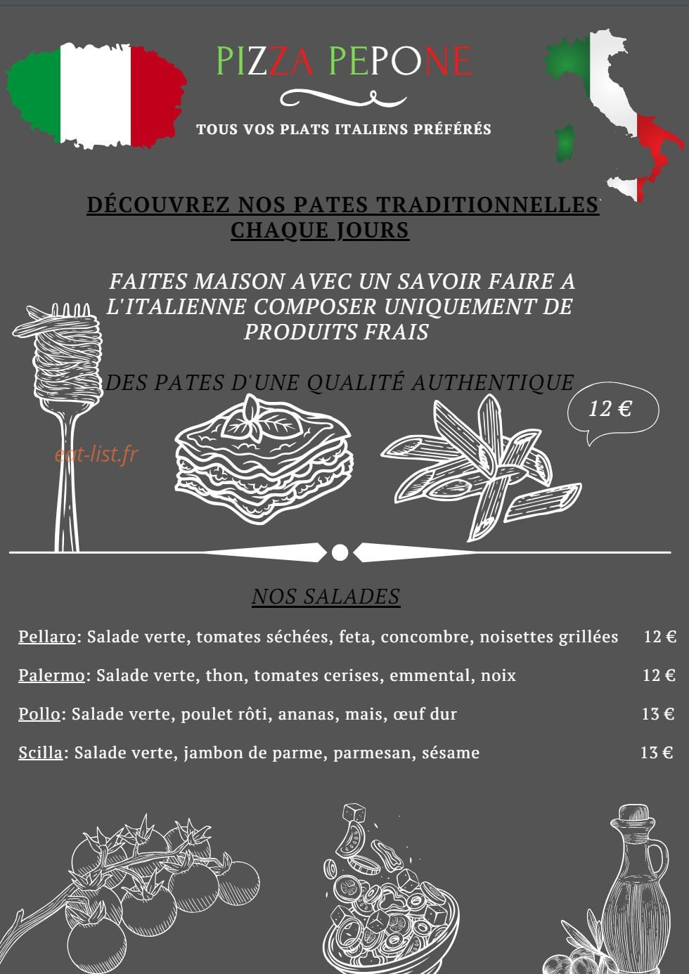 Pizza Pepone & co — carte page 3