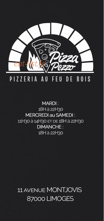 Pizza Pezzo — carte page 1