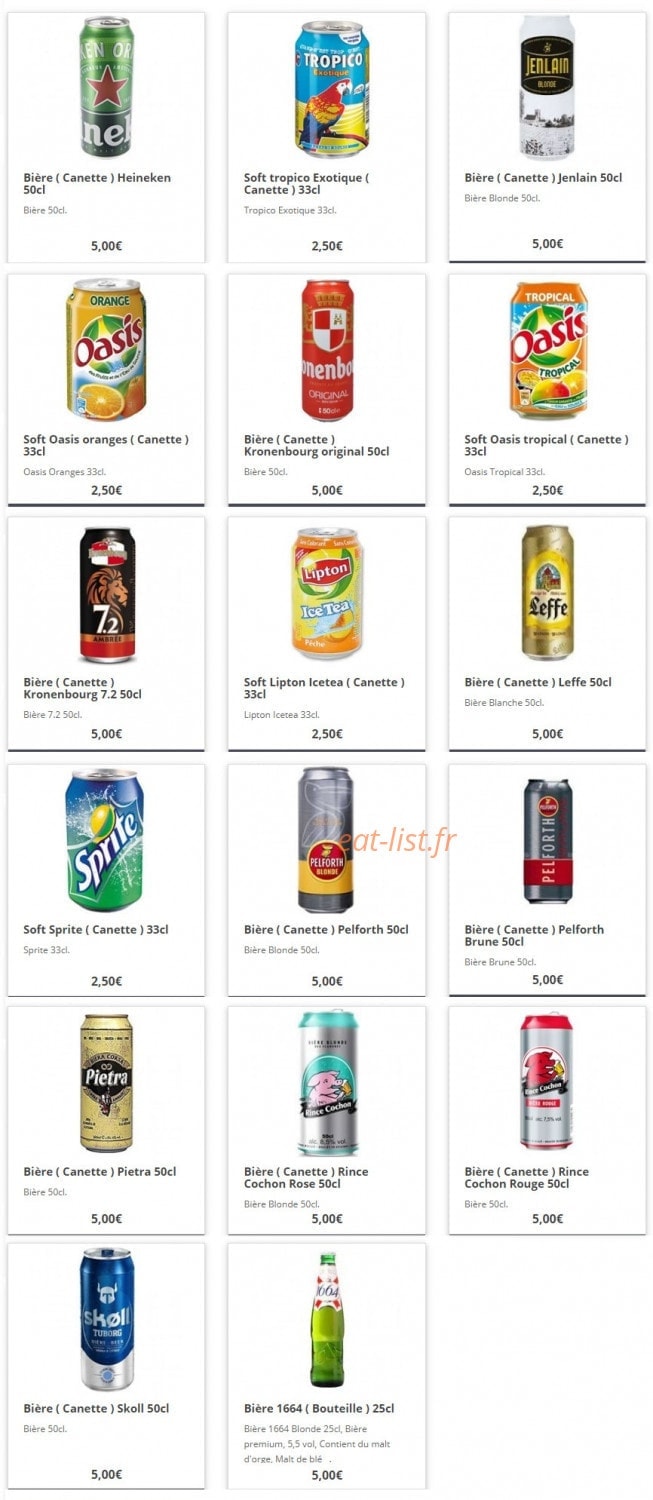 Relais de Bière — carte page 19