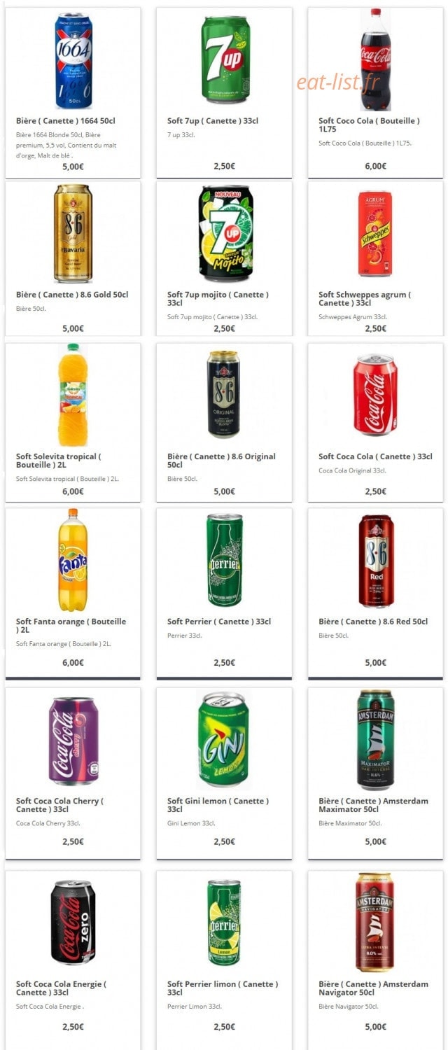 Relais de Bière — carte page 17