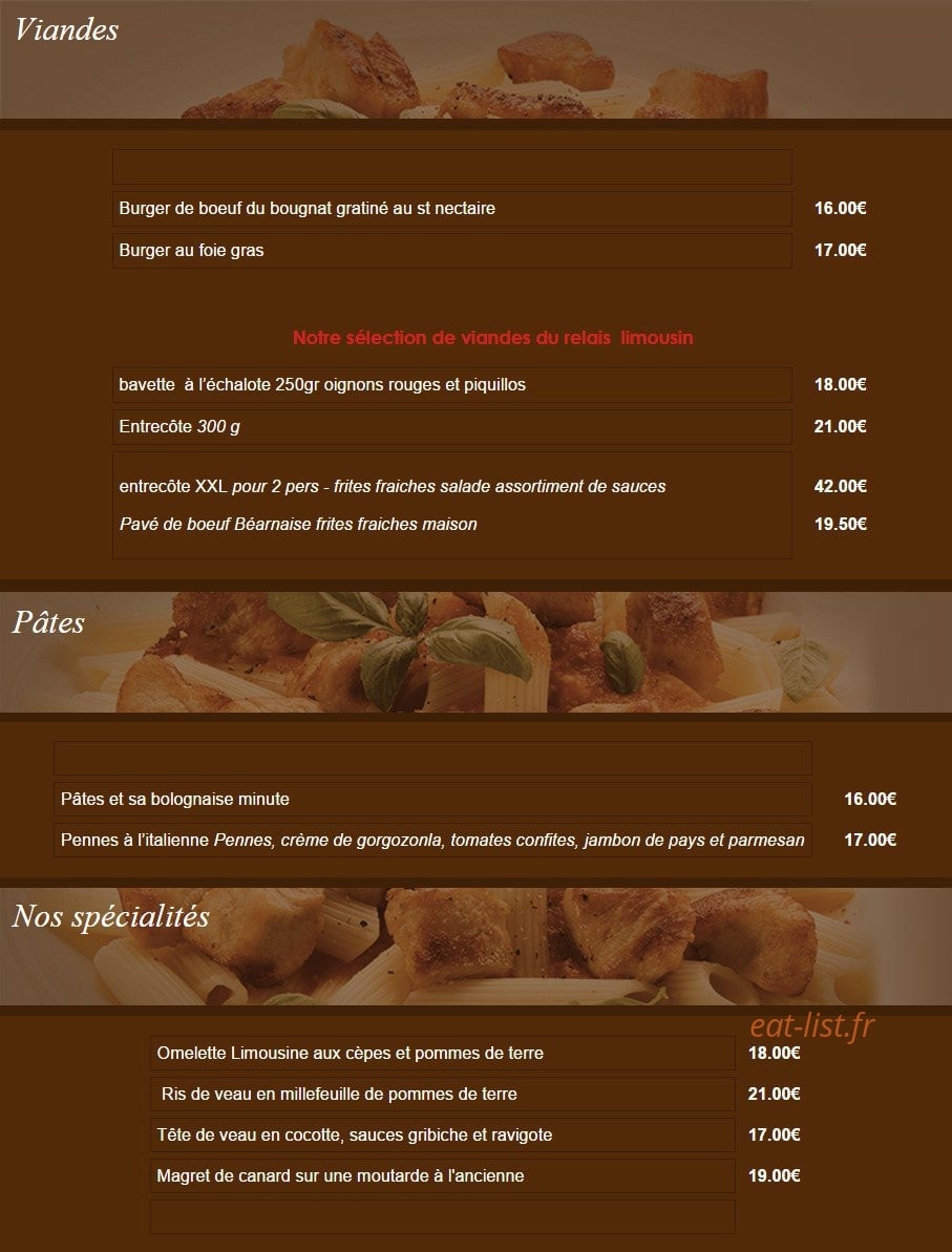 Relais Limousin — carte page 3