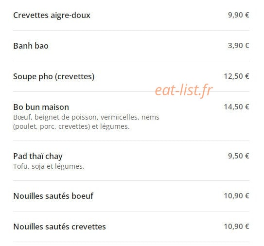 Restaurant Chez Ta — carte page 4