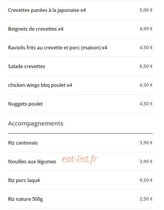Restaurant Chez Ta — carte page 6