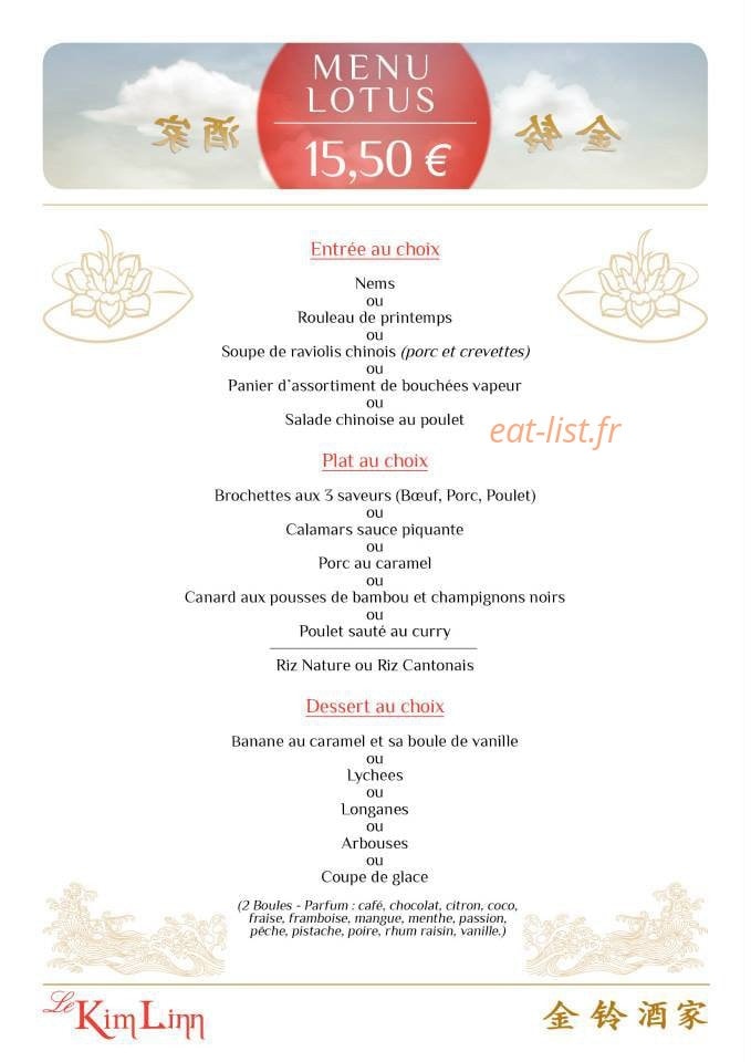 Restaurant Kim Linn — carte page 7