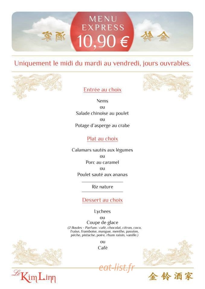 Restaurant Kim Linn — carte page 6
