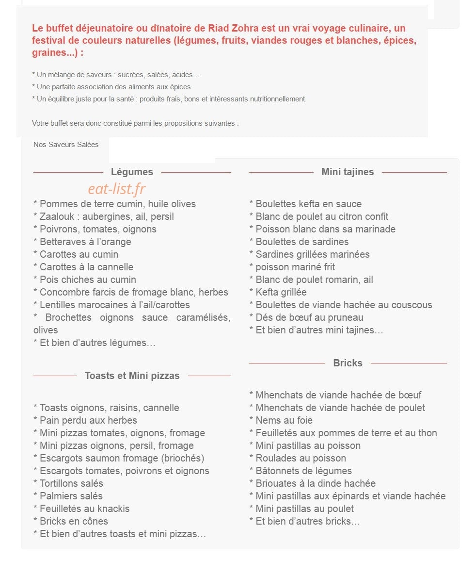Riad Zohra — carte page 5