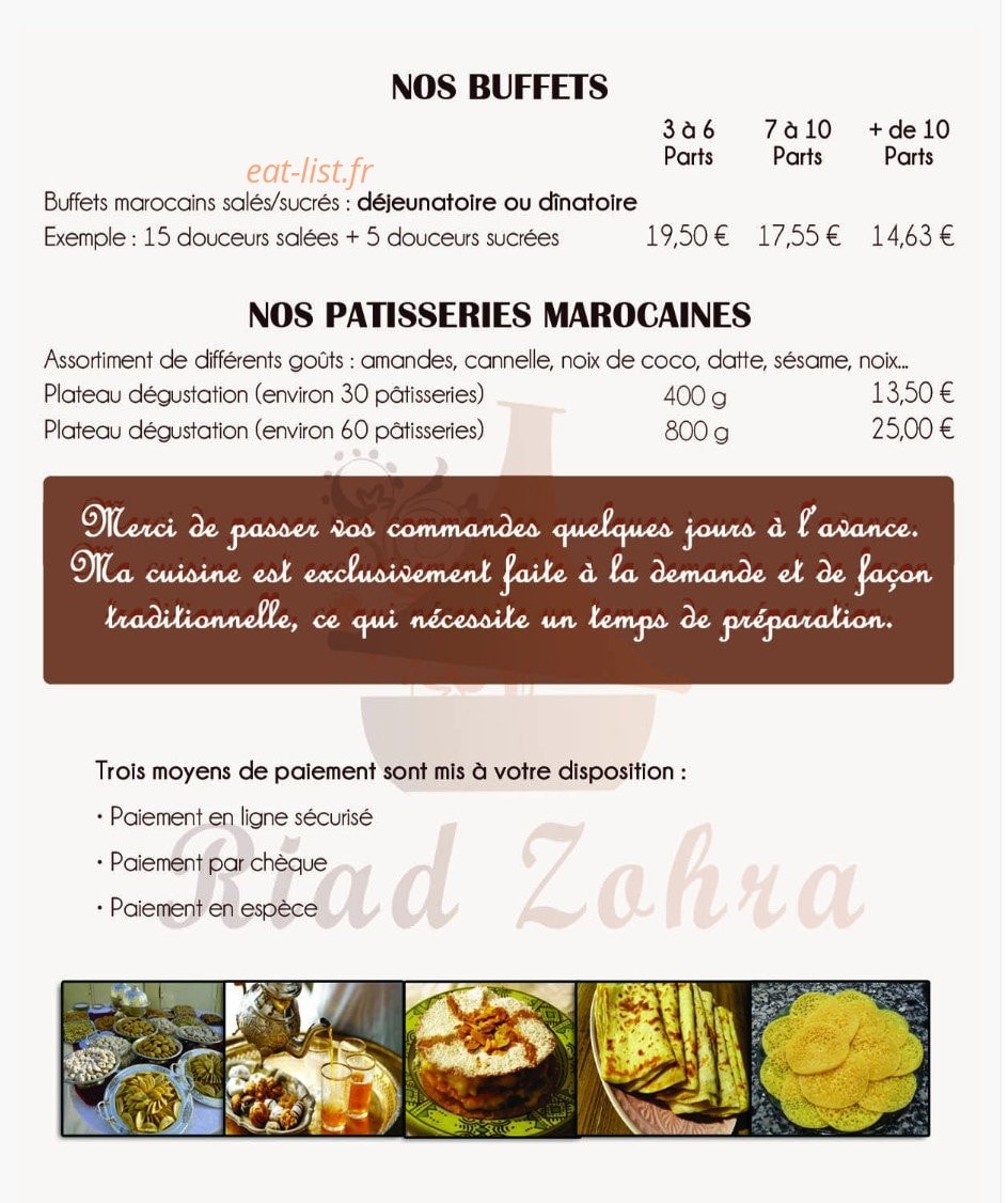Riad Zohra — carte page 4