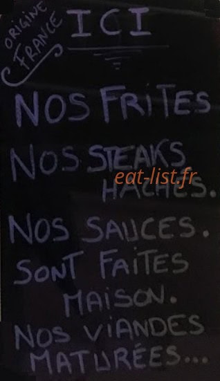 Steak Frites — carte page 2