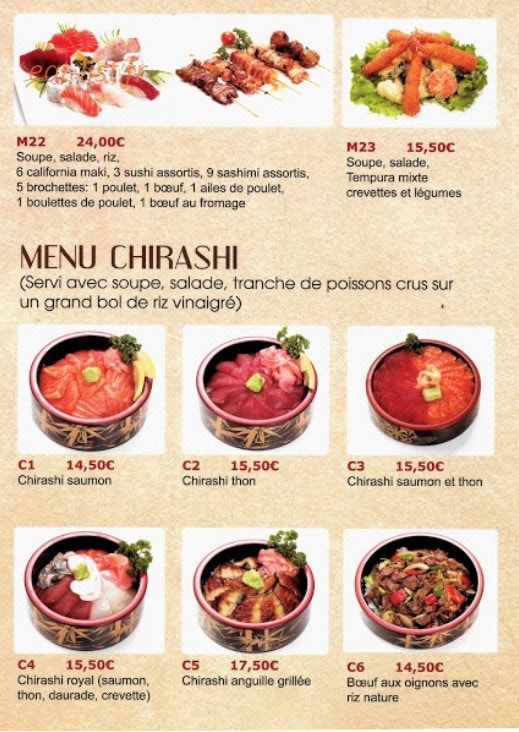 Sushi osaka — carte page 6