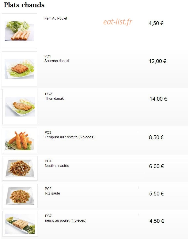 Sushizone — carte page 9