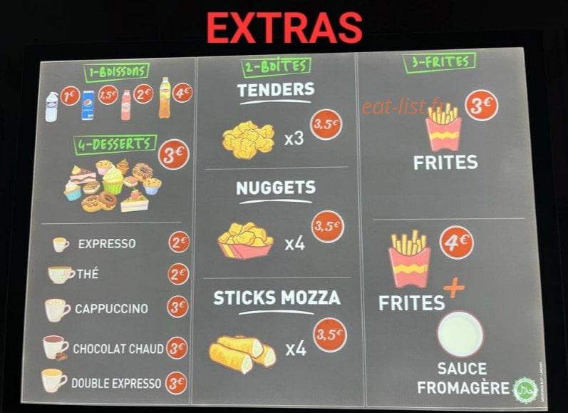 Tacos coffee — carte page 3