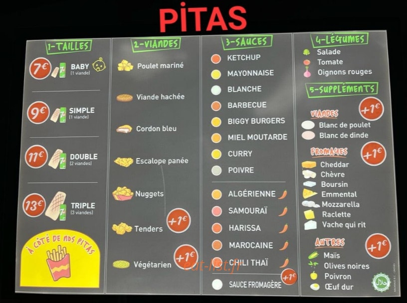 Tacos coffee — carte page 1