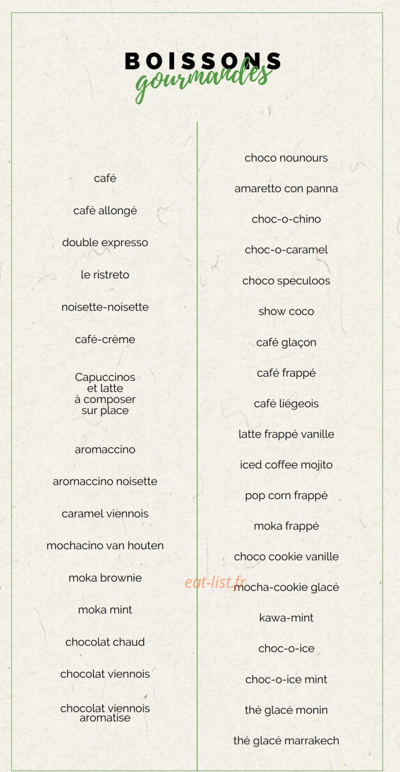 Wall Str'eat Café — carte page 10