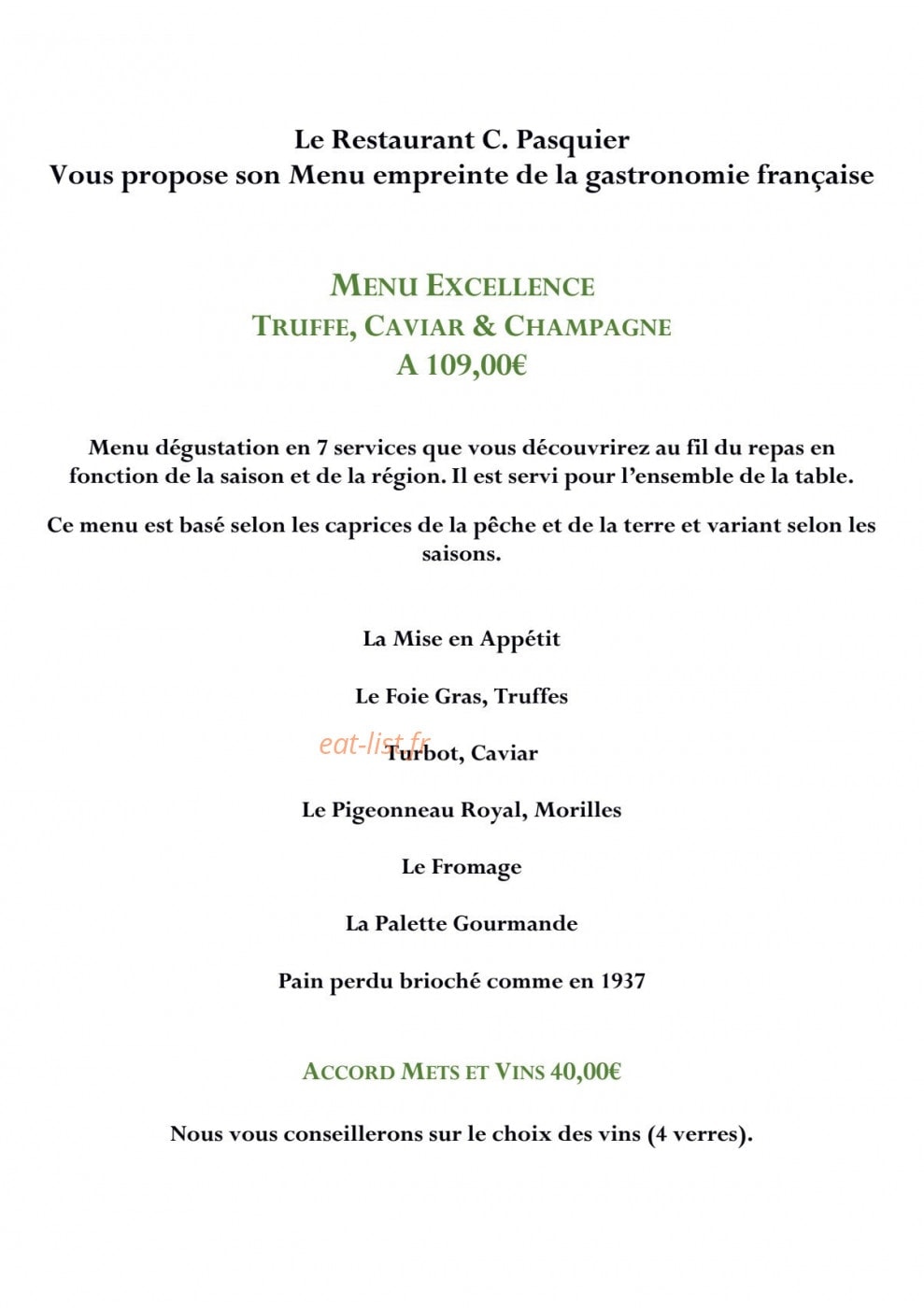 Le Saint Eloi — carte page 5