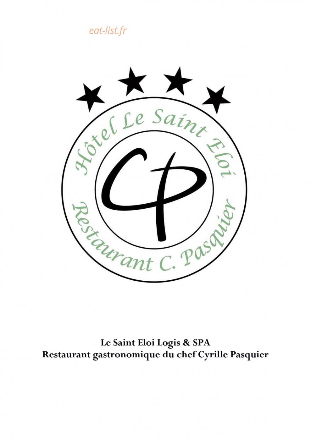 Le Saint Eloi — carte page 1