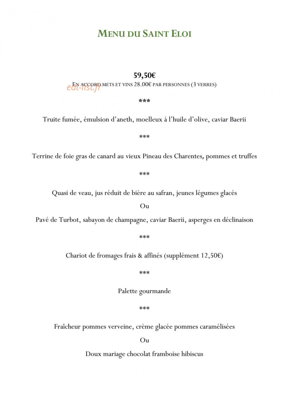 Le Saint Eloi — carte page 4