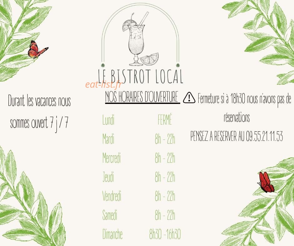 Le Bistrot — carte page 5