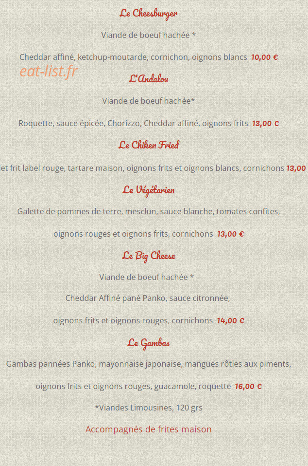 Restaurant Chez Caro'line — carte page 2