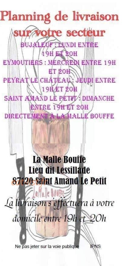 La Malle Bouffe — carte page 6