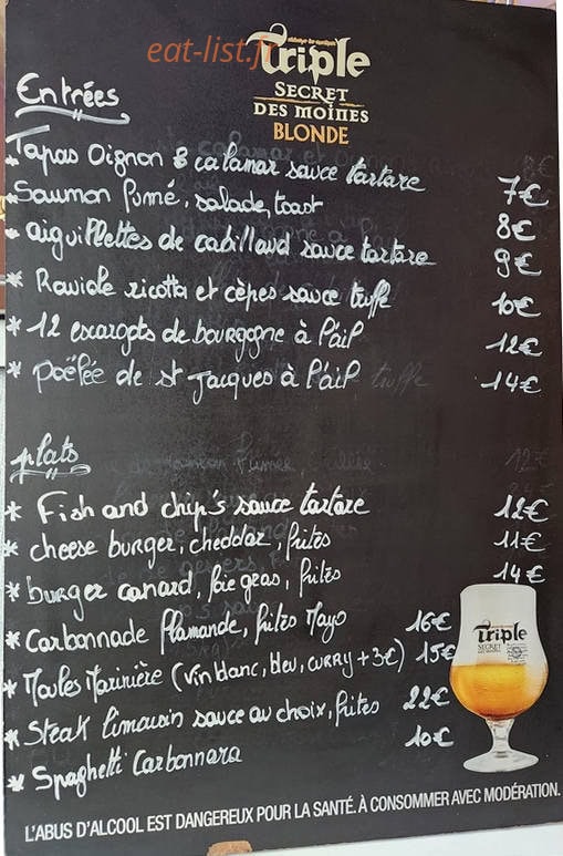 Au bord des plaisirs — carte page 1