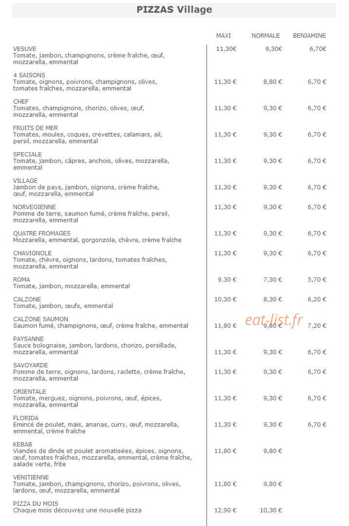 le Village — carte page 3