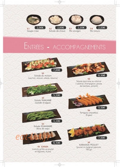 ICHIBAN — carte page 1