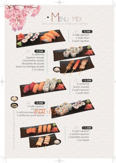 ICHIBAN — carte page 4