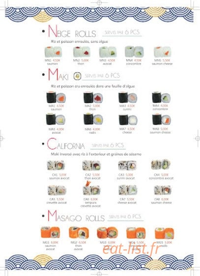 ICHIBAN — carte page 8
