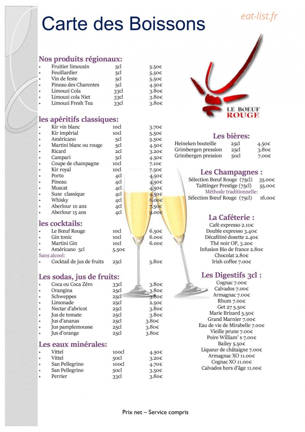 Le boeuf rouge — carte page 2