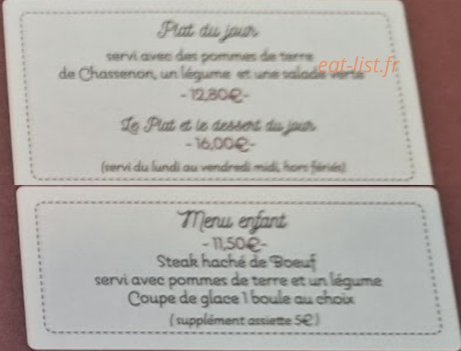 Le Grill du Gantier — carte page 3