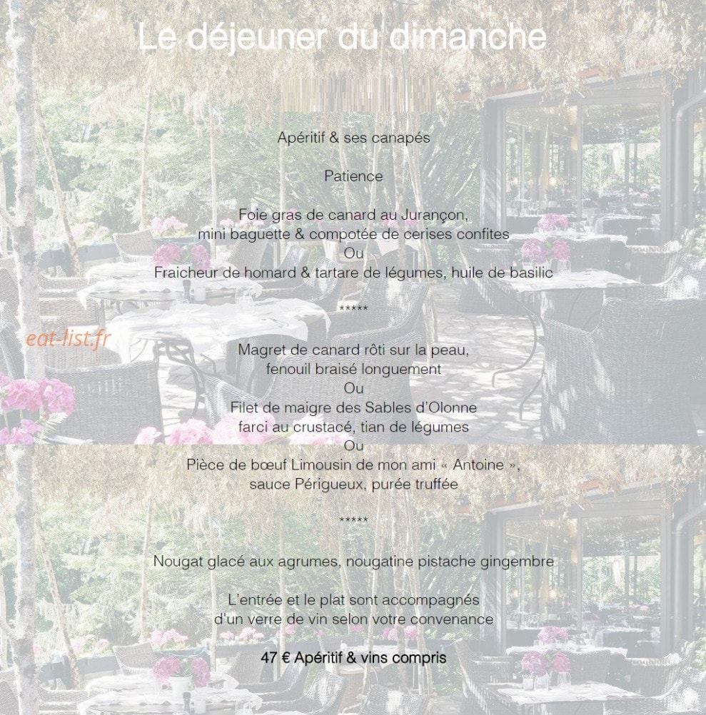 Le Relais de Comodoliac — carte page 4