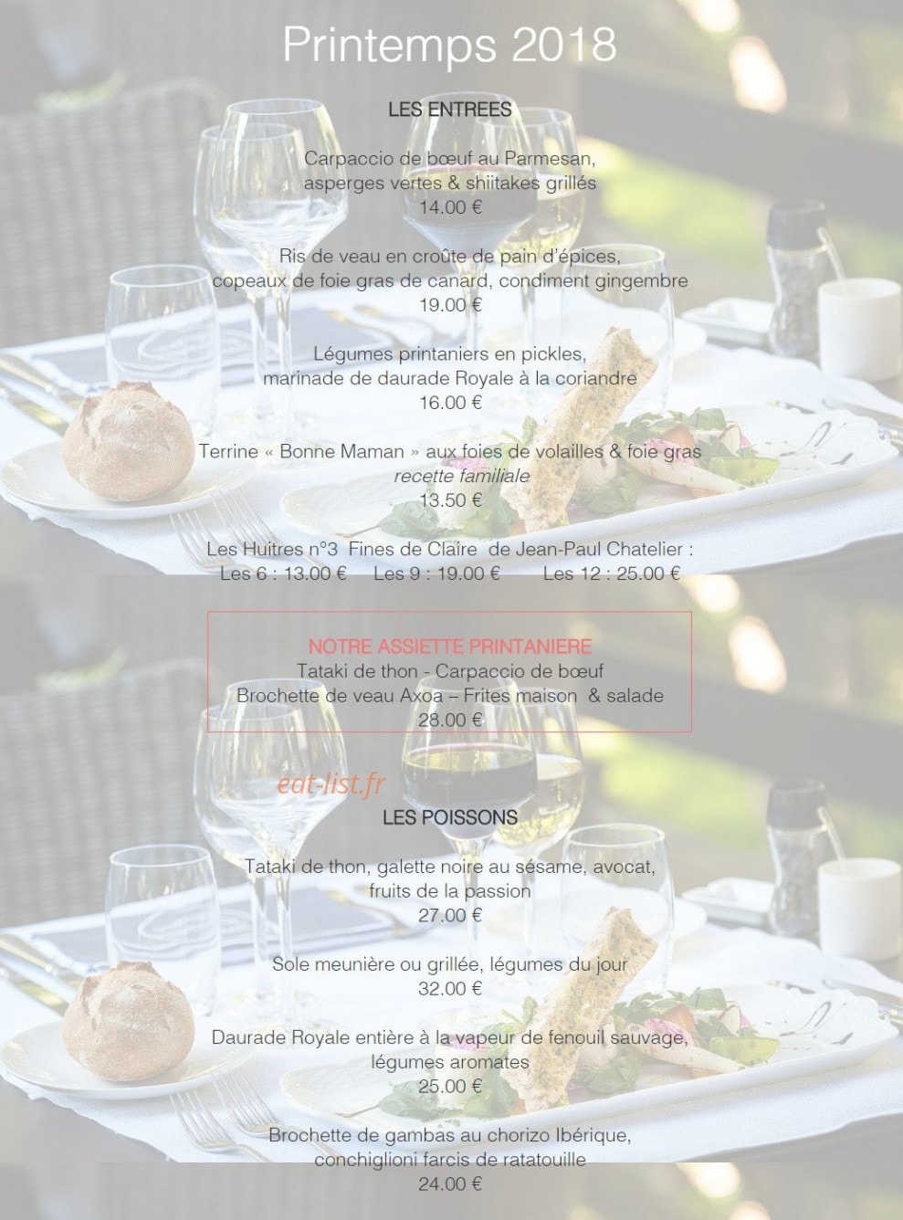 Le Relais de Comodoliac — carte page 2