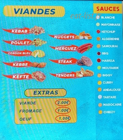Super Kebab — carte page 2