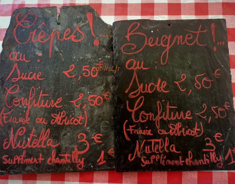 La pause chalet — carte page 3