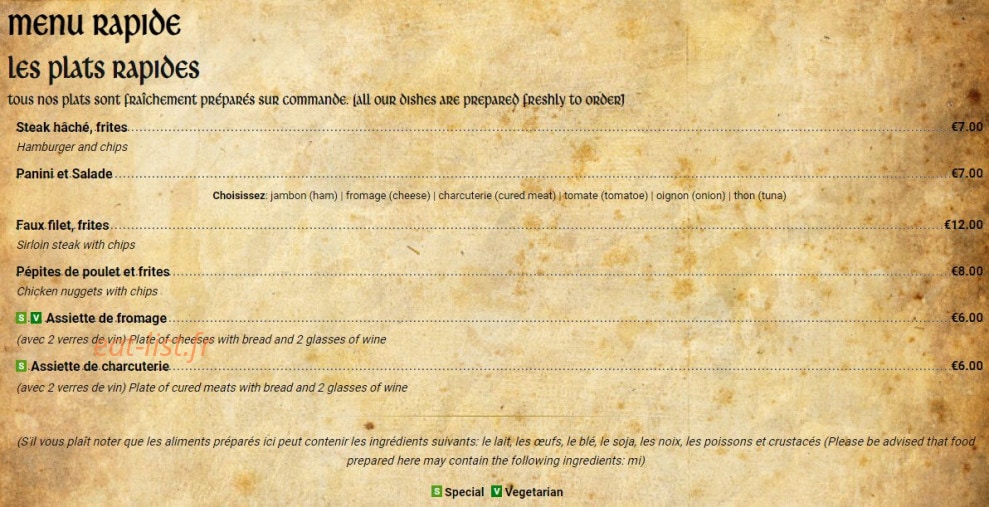 Le trefle Irlandais — carte page 3