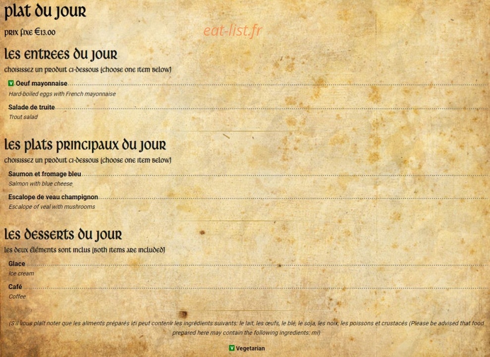 Le trefle Irlandais — carte page 1