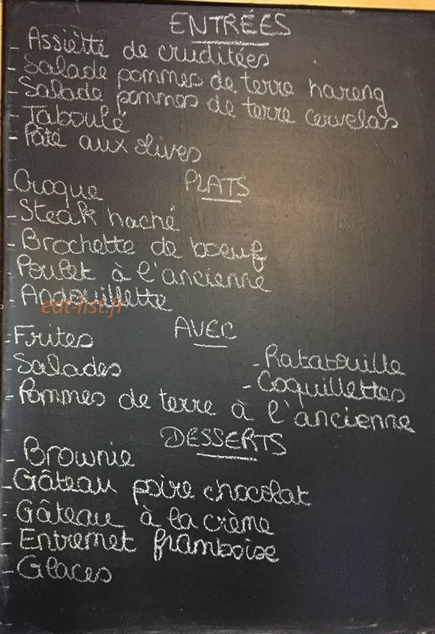 Carte et menu de Le vieux cedre by l épicurien à Le Dorat — Exemple de menu