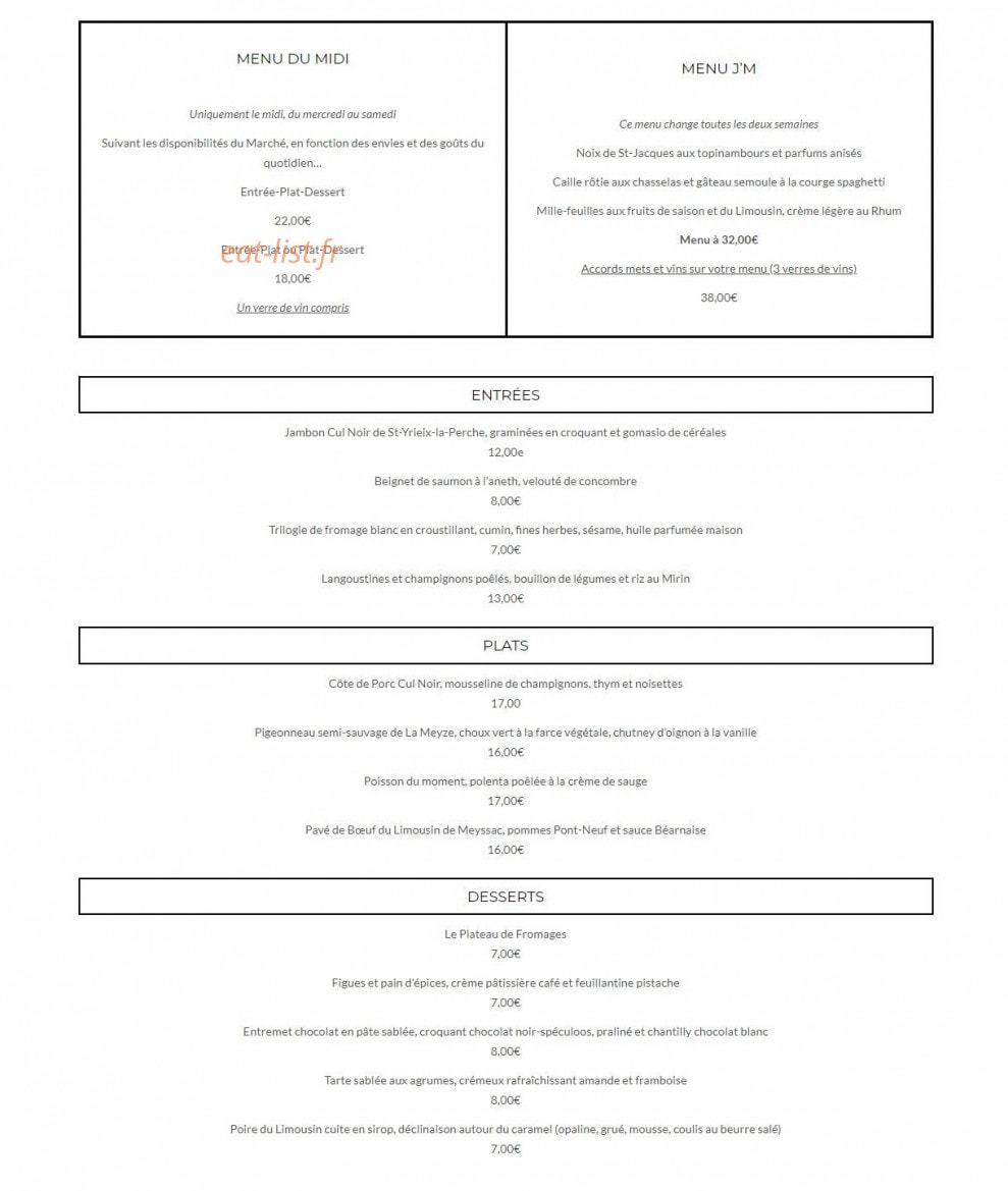 Le M de Marisa — carte page 1