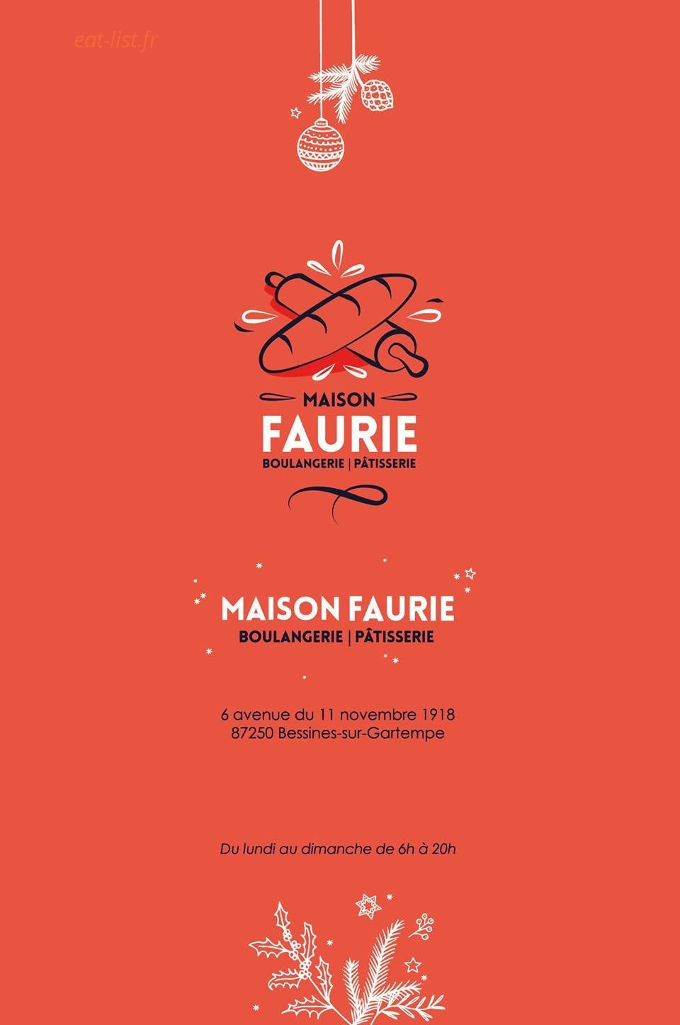 Maison Faurie — carte page 1