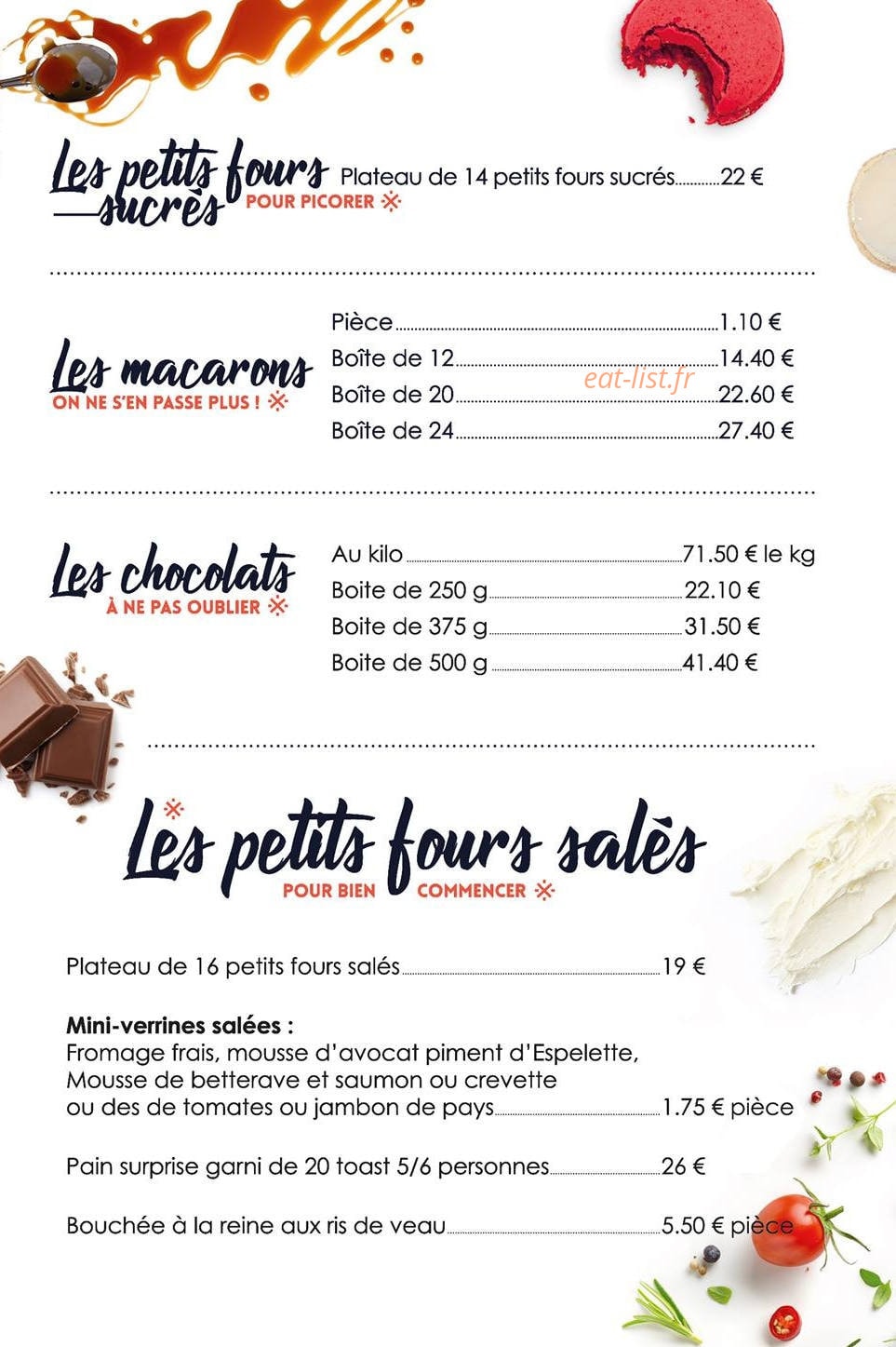 Maison Faurie — carte page 4