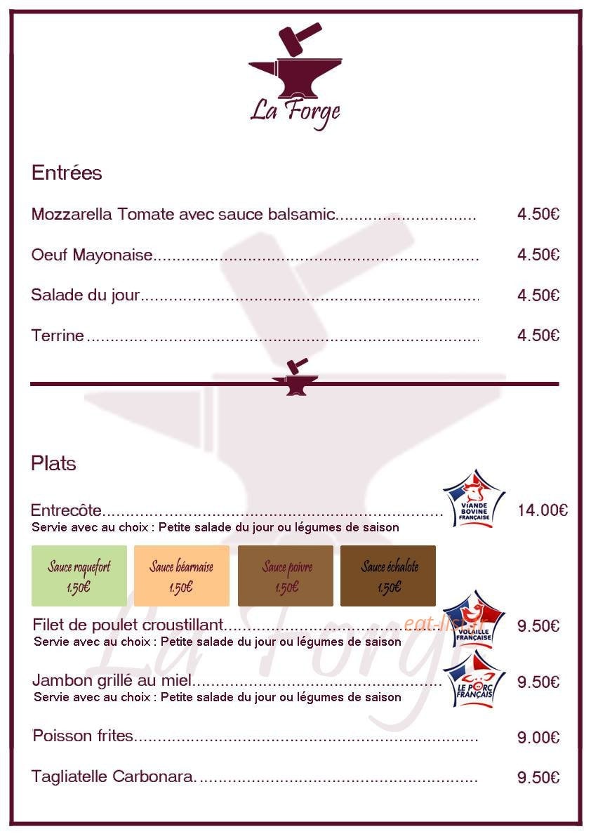 La Forge — carte page 1