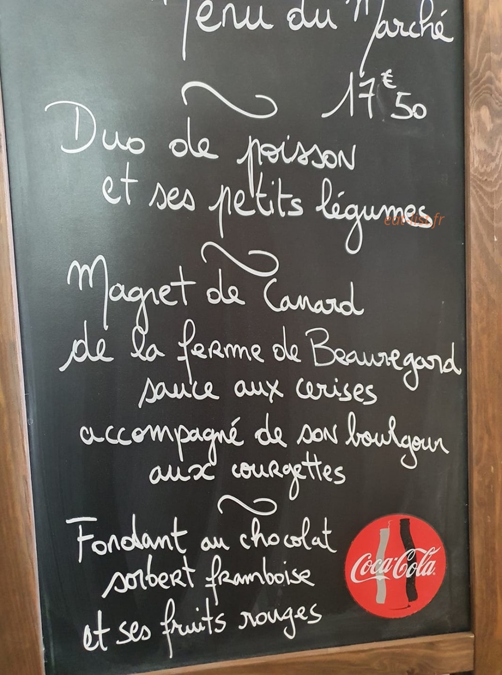 Chez Fanfan — carte page 1