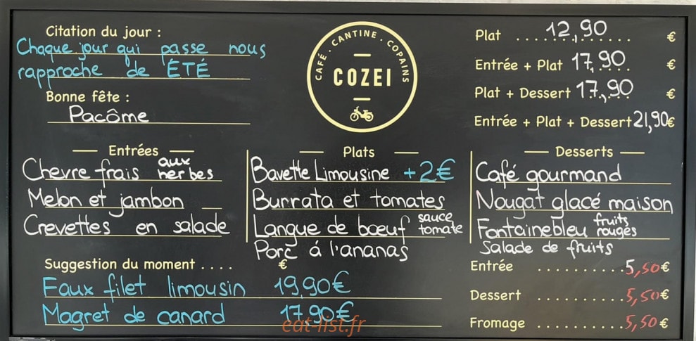 Cozei — carte page 1