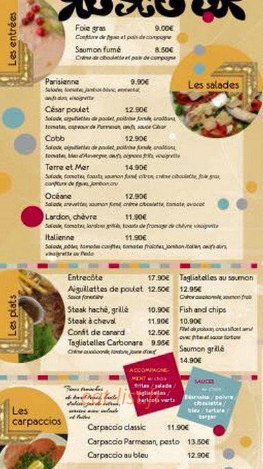 Café Madeleine — carte page 1