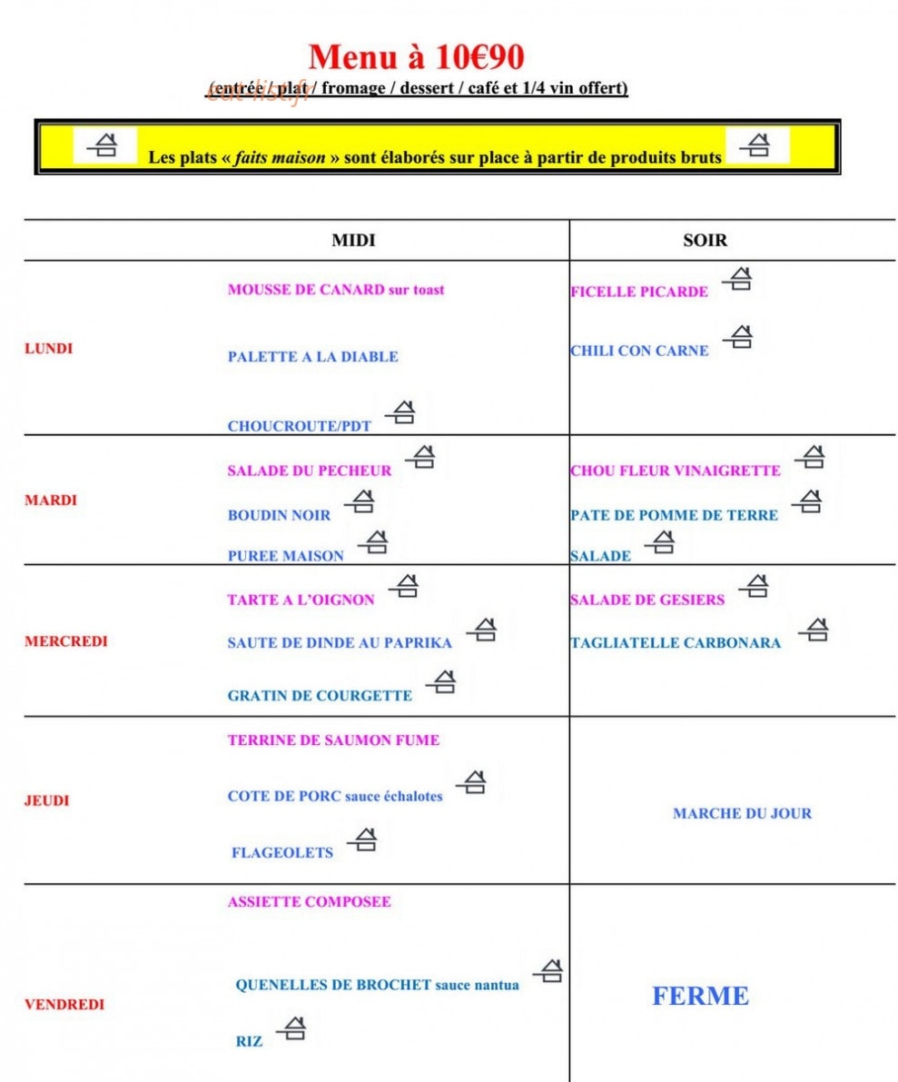 Le colibri — carte page 1