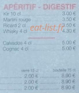 Bistrot du marché Bellac — carte page 11