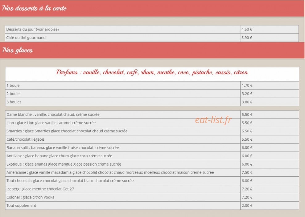 Ô Bell Accueil — carte page 3