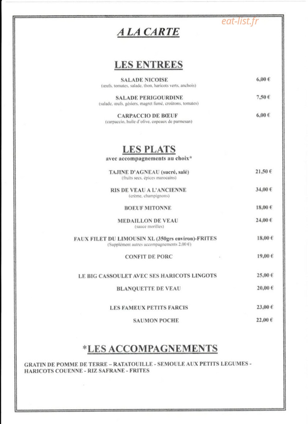 La cacahuète — carte page 2